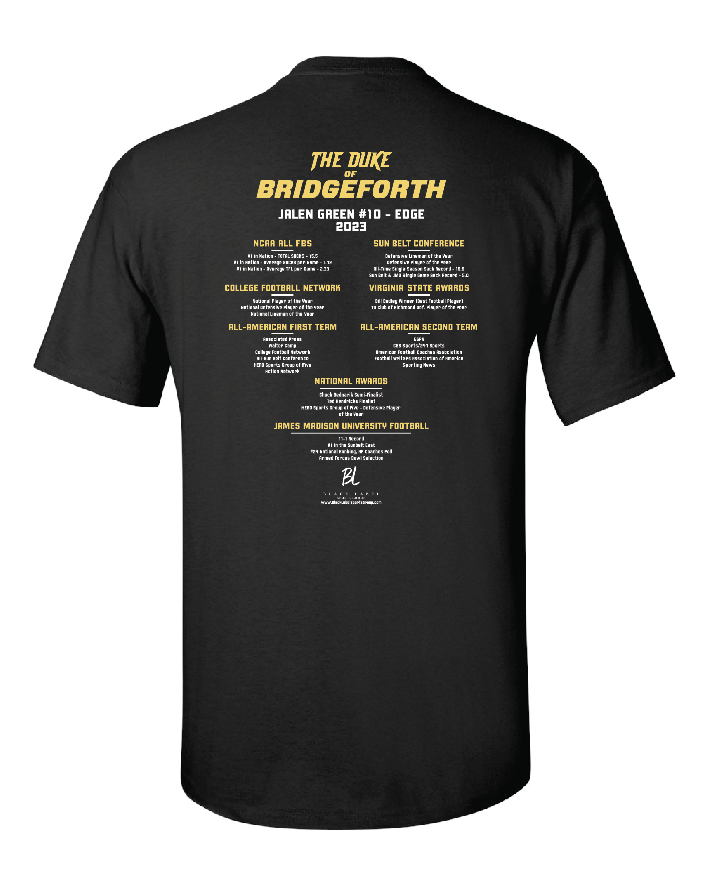 The Duke of Bridgeforth Short Sleeve T-Shirt