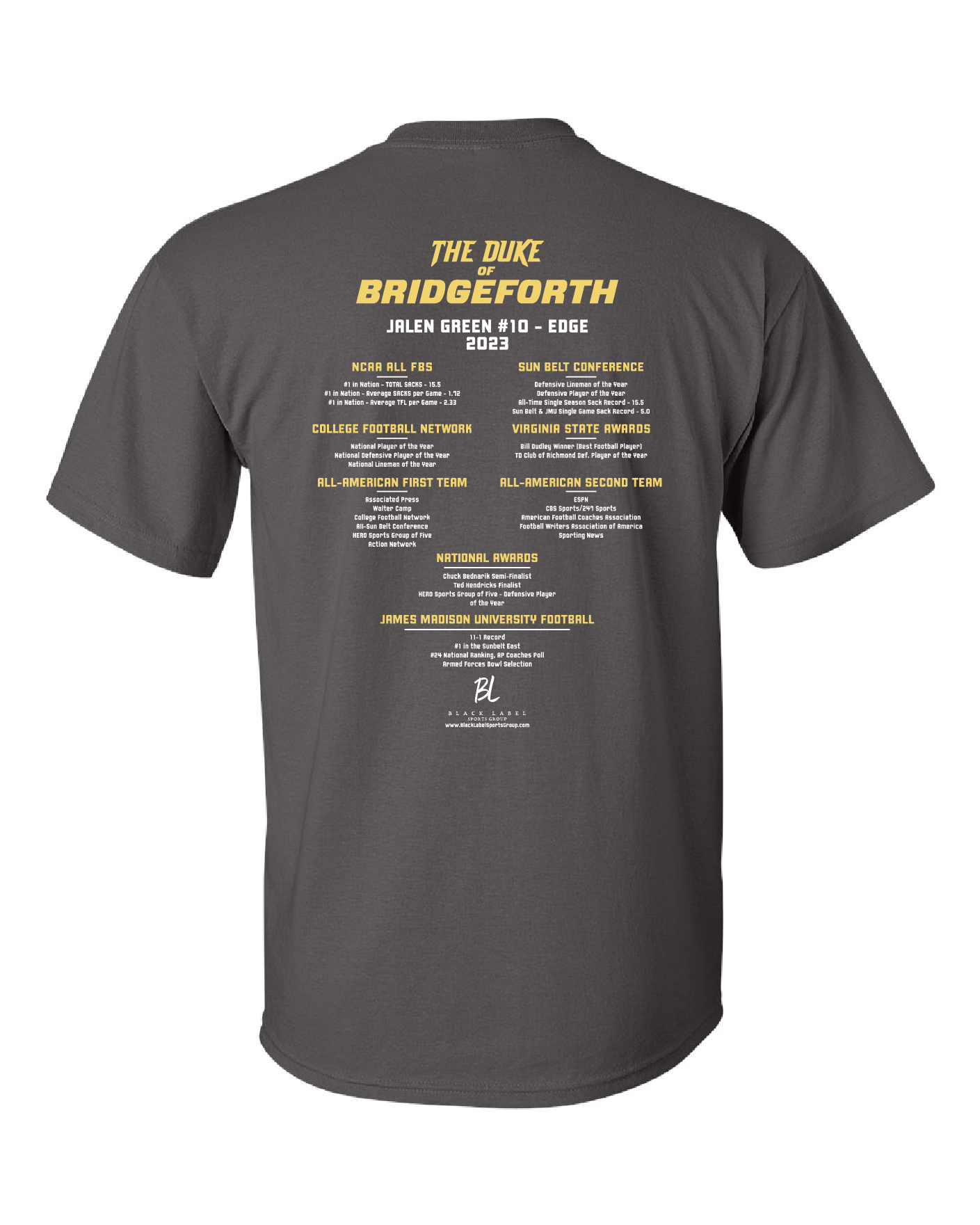 The Duke of Bridgeforth Short Sleeve T-Shirt