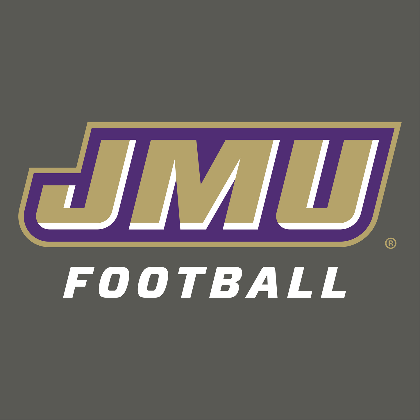 JMU Football Logo Long Sleeve Shirt