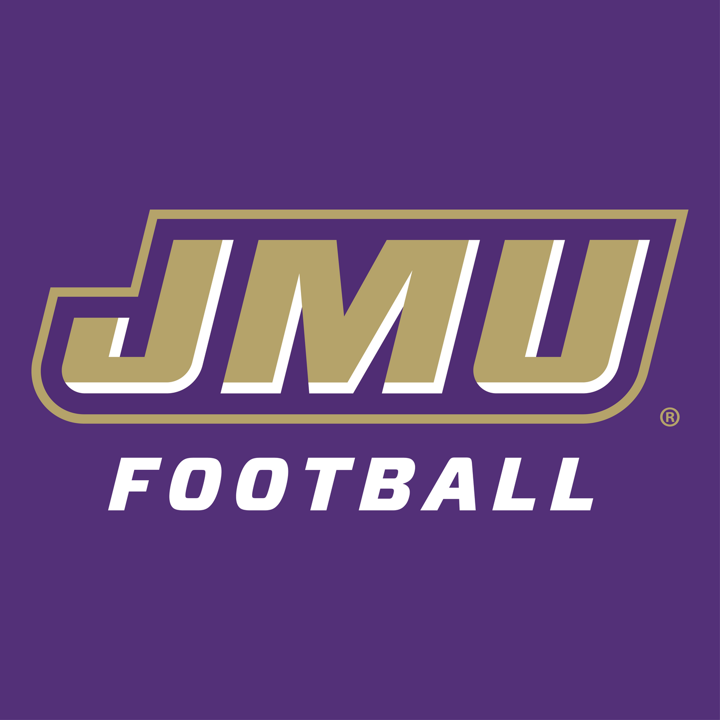 JMU Football Logo Long Sleeve Shirt