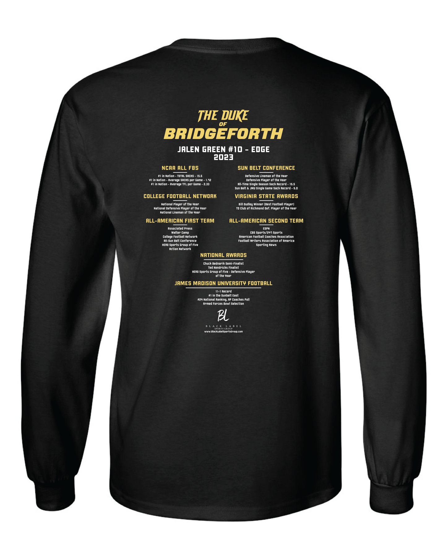 The Duke of Bridgeforth Long Sleeve T-Shirt