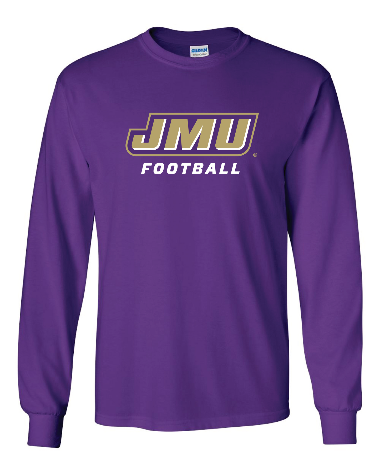 JMU Football Logo Long Sleeve Shirt