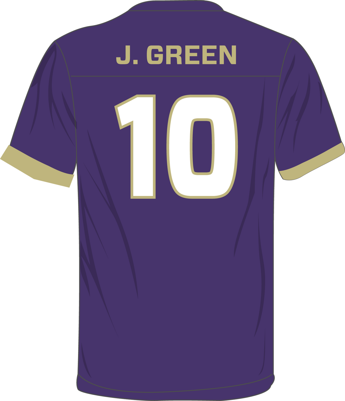 Purple J. Green #10 JMU Replica Home Football Jersey