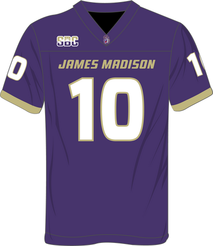 Purple J. Green #10 JMU Replica Home Football Jersey